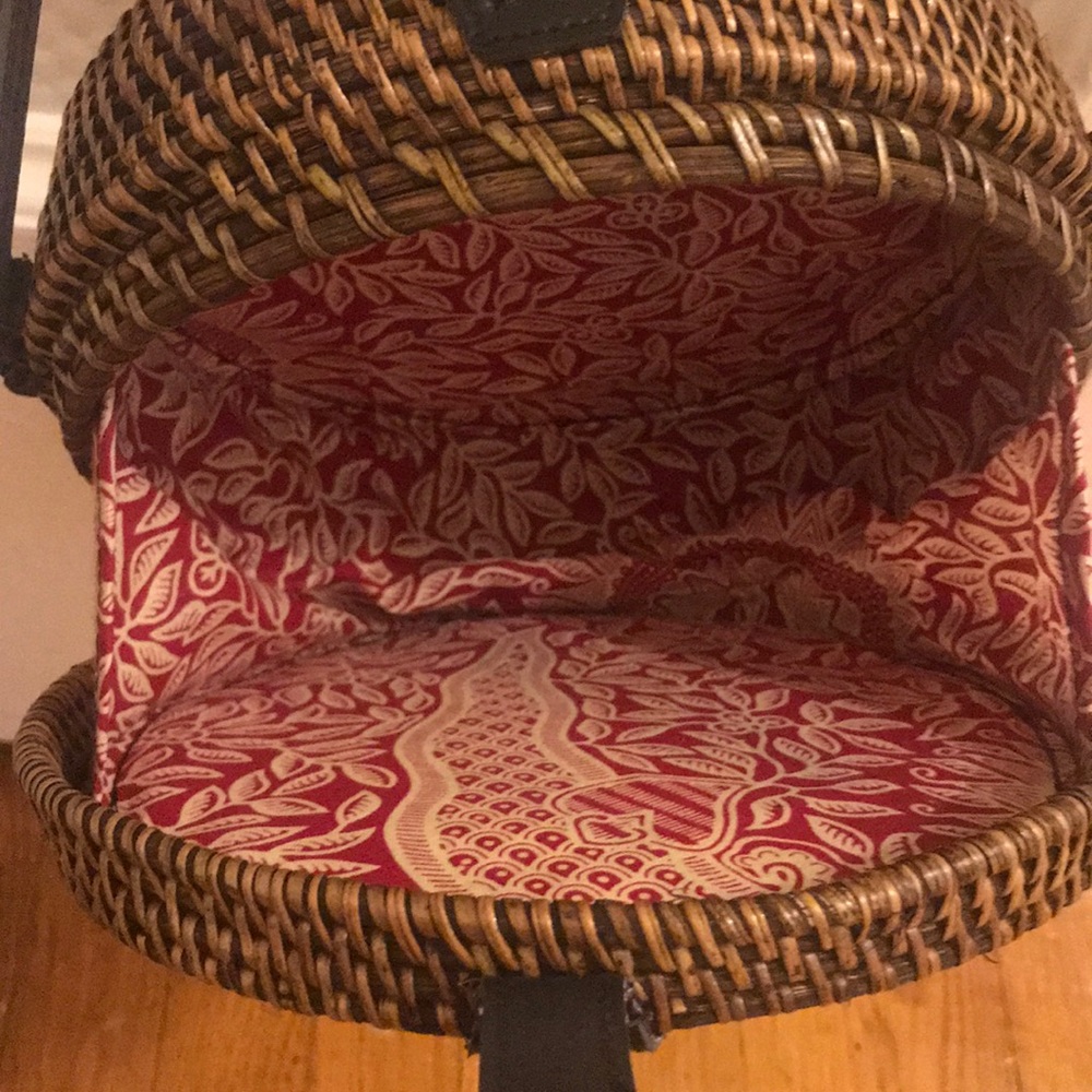 Round Rattan Bali crossbody - Picture 4 of 6